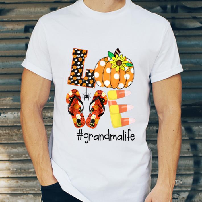 Pretty Love grandma life- Halloween sunflower shirt