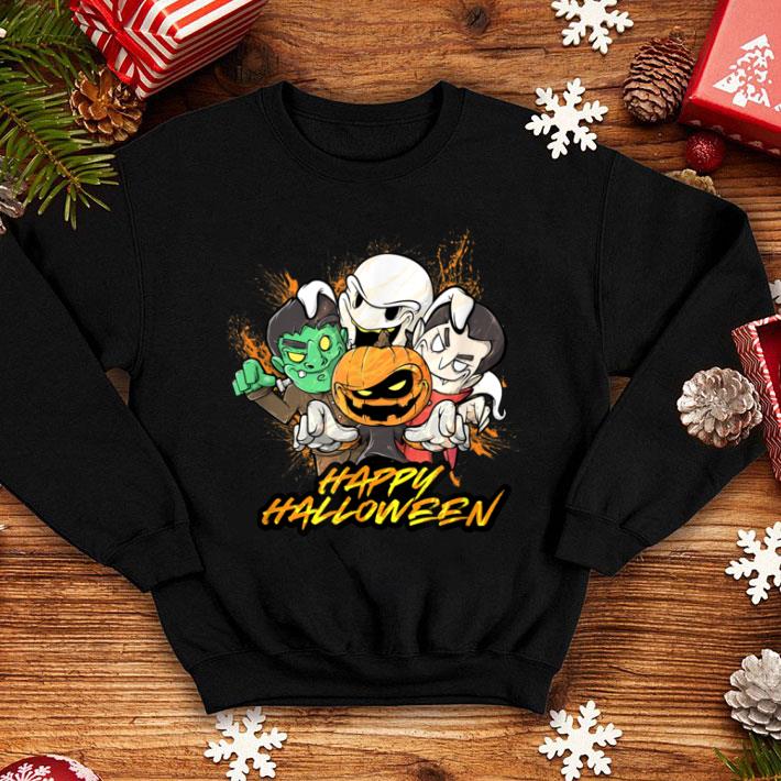 Great Halloween Pumpkin Face Vampire Ghost Frankenstein shirt 1 Great Halloween Pumpkin Face Vampire Ghost Frankenstein shirt