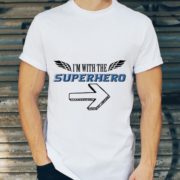 Hot Im with the Superhero matching halloween costume for couples shirt 1 Hot Im with the Superhero matching halloween costume for couples shirt