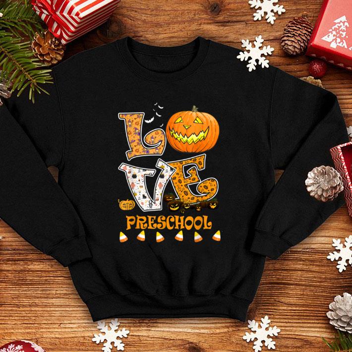 Premium Halloween Love Preschool Teacher For Men Women shirt