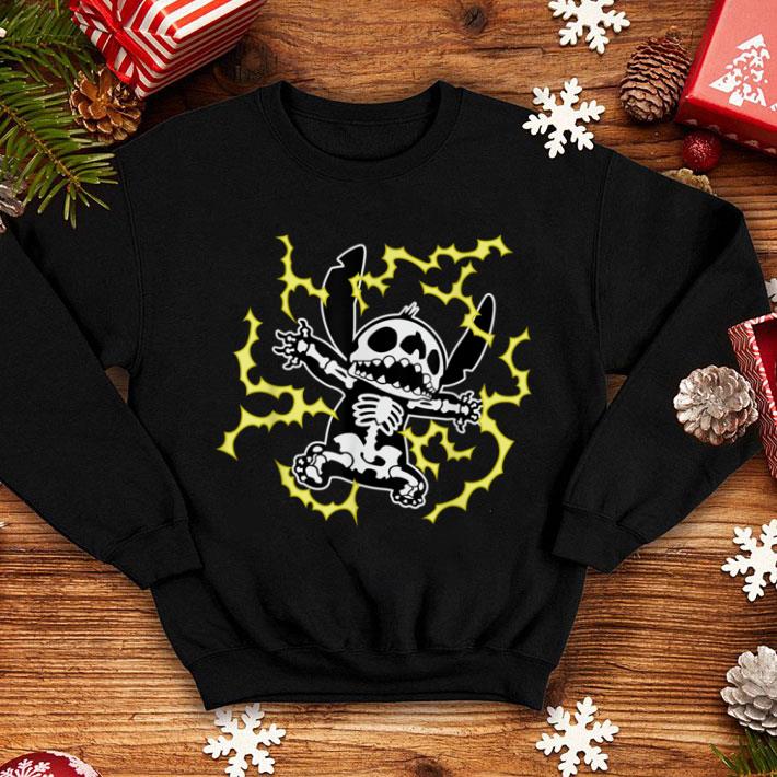 Great Disney Stitch Skeleton Halloween shirt