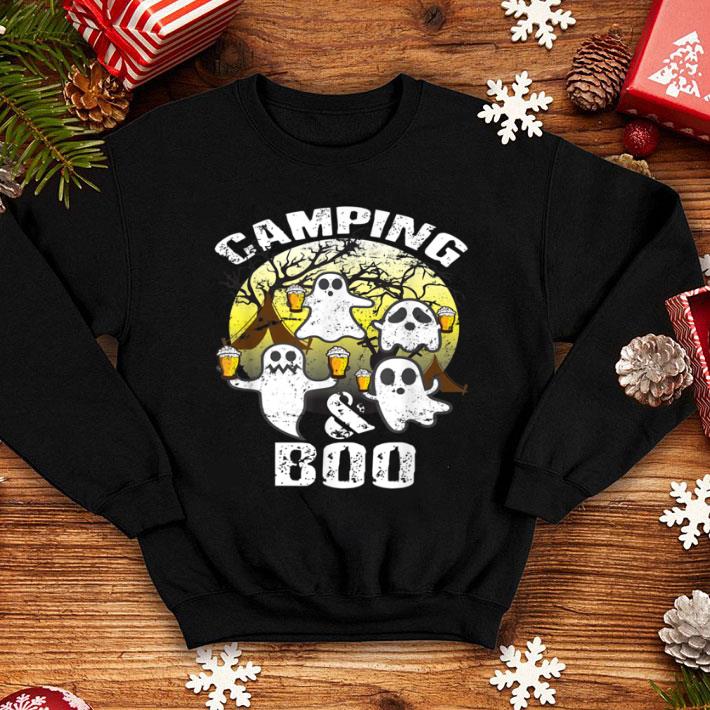 Awesome Scary Camping & Boo Ghost Camp Beer Halloween Funny shirt