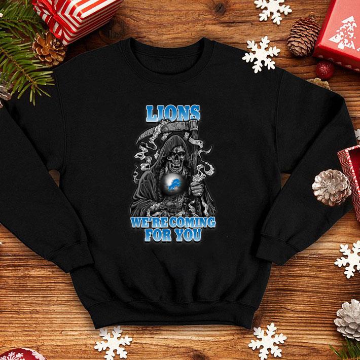 Great Halloween Football Detroit-Lion We're Coming For You Fan shirt