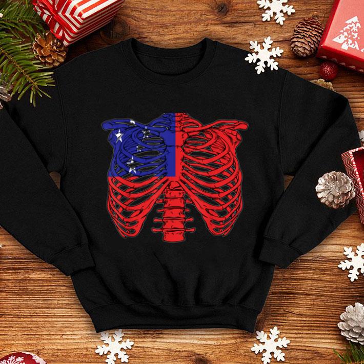 Hot Skeleton Samoa Halloween Samoan shirt