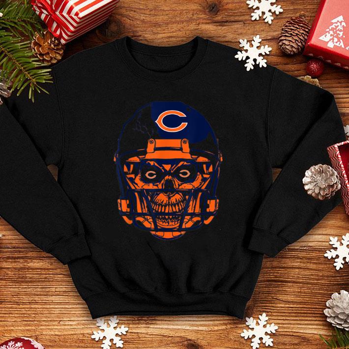 Nice Halloween Skull Helmet Skeleton Football Chicago-bear Fan shirt 1 Nice Halloween Skull Helmet Skeleton Football Chicago-bear Fan shirt