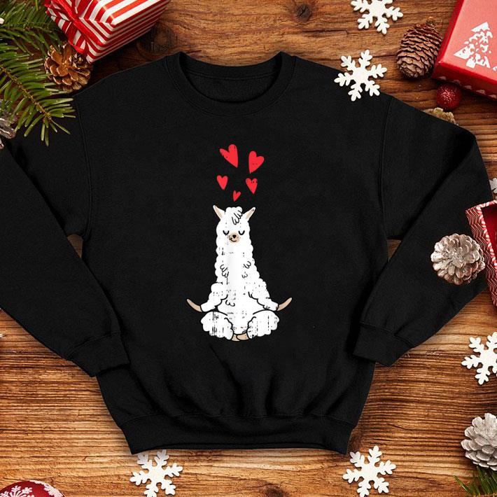 Premium Llama Hearts Yoga Meditating Cute Zoo Halloween shirt 1 Premium Llama Hearts Yoga Meditating Cute Zoo Halloween shirt