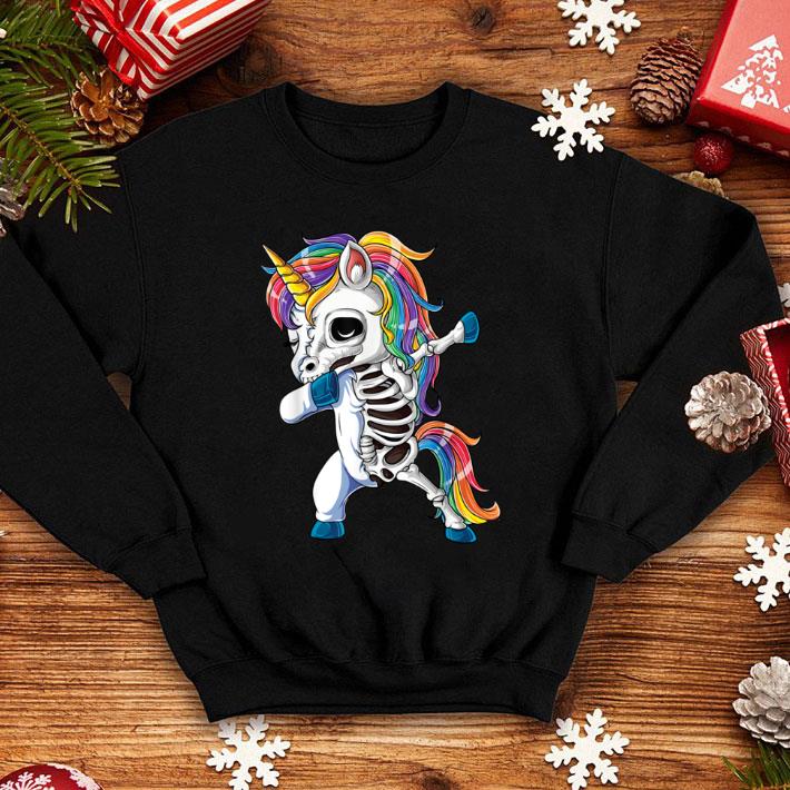 Hot Dabbing Unicorn Skeleton Halloween Girls Dabs shirt 1 Hot Dabbing Unicorn Skeleton Halloween Girls Dabs shirt