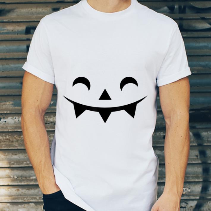 Pretty Mask Scary Pumpkin Head Face Funny Smiling Spooky Halloween shirt