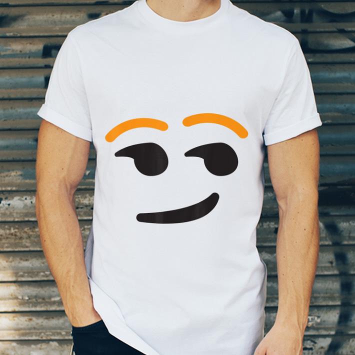 Hot Smirking Face Emoji Easy Lazy Group Halloween Costume shirt
