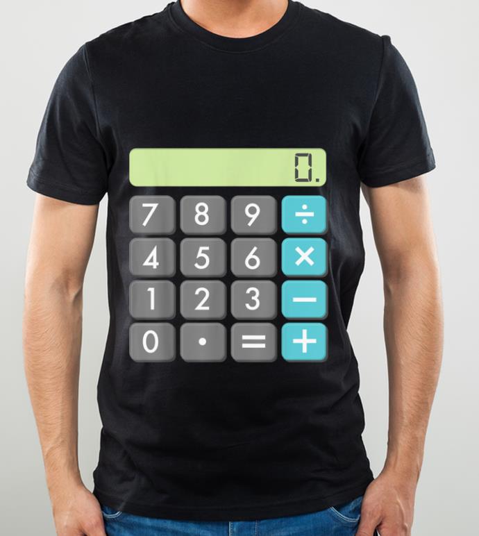 Awesome Calculator Halloween Costume Math Geek Scary Cool shirt