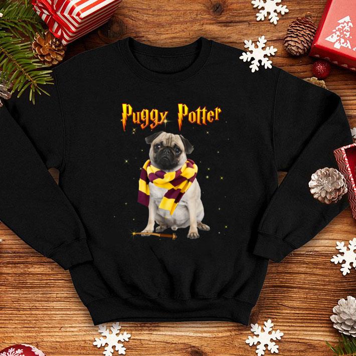 Top Puggy Potter Magic Wizard Pug Halloween Costume shirt