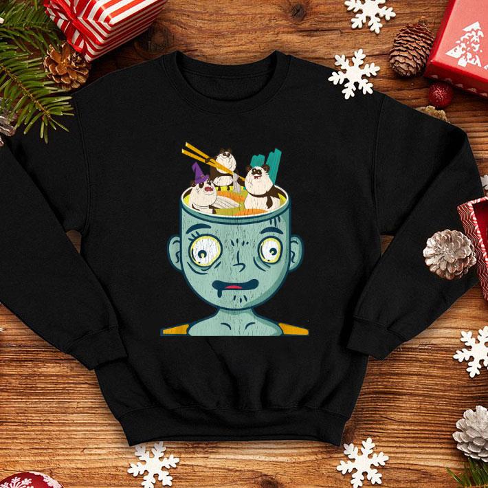 Great RAMEN NOODLES SOUP KAWAII ANIME PANDA ZOMBIE HALLOWEEN shirt