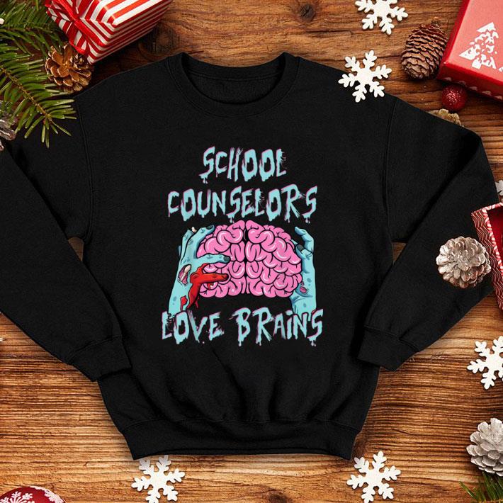 Top Counselors Love Brains Halloween Funny Top shirt