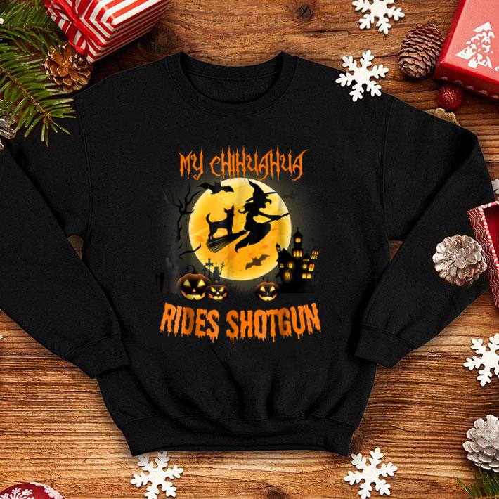 Original My CHIHUAHUA Rides Shotgun Halloween 2018 shirt 1 Original My CHIHUAHUA Rides Shotgun Halloween 2018 shirt