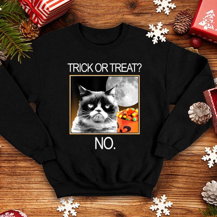 Premium Grumpy Cat Halloween Trick Or Treat No Graphic shirt
