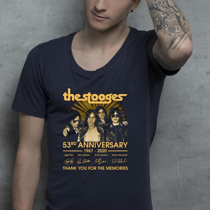Nice The stooges 53rd anniversary thank you for the memories signatures Shirt 1 Nice The stooges 53rd anniversary thank you for the memories signatures Shirt