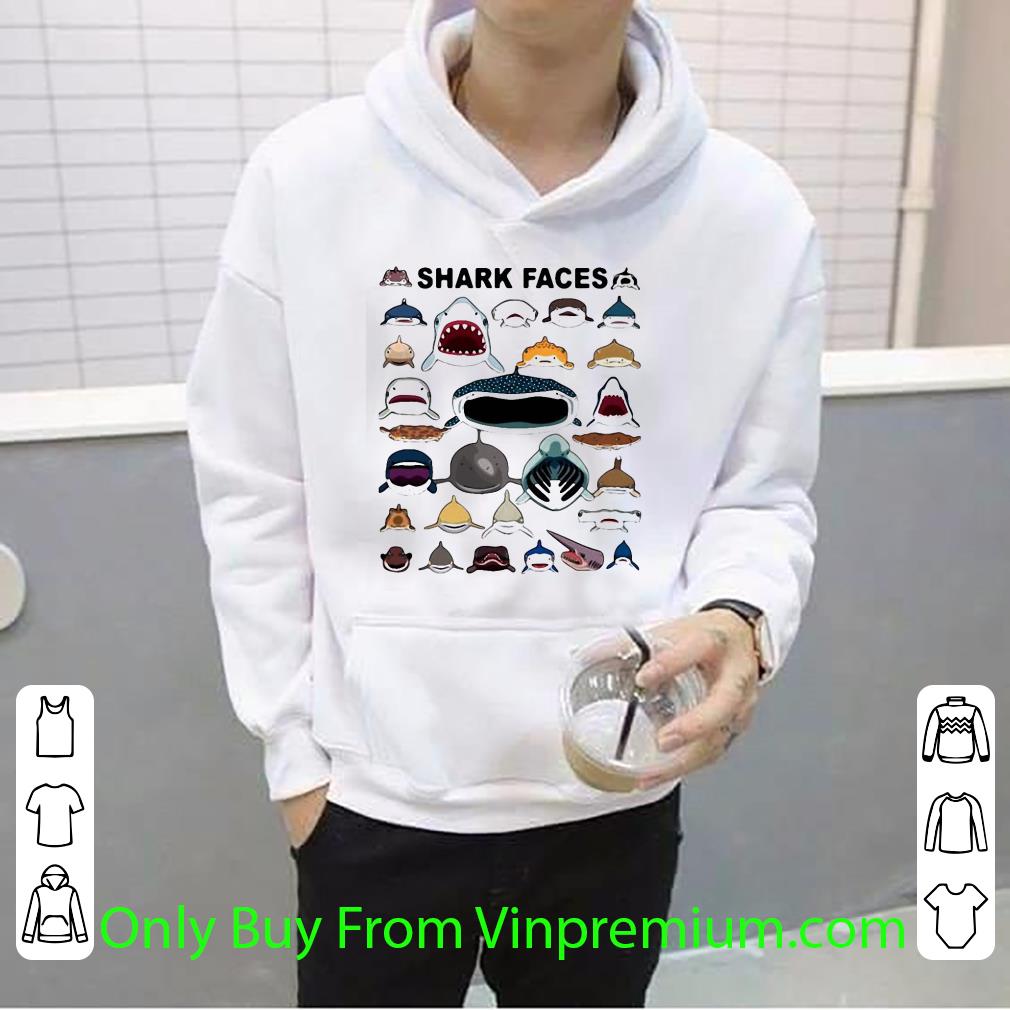 Original Shark Faces Many Type Of Sharks shirt 1 Original Shark Faces Many Type Of Sharks shirt