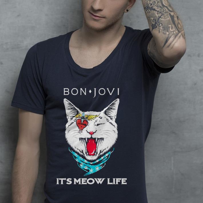 Premium Cat Bon Jovi It’s Meow Life Shirt 1 Premium Cat Bon Jovi It’s Meow Life Shirt