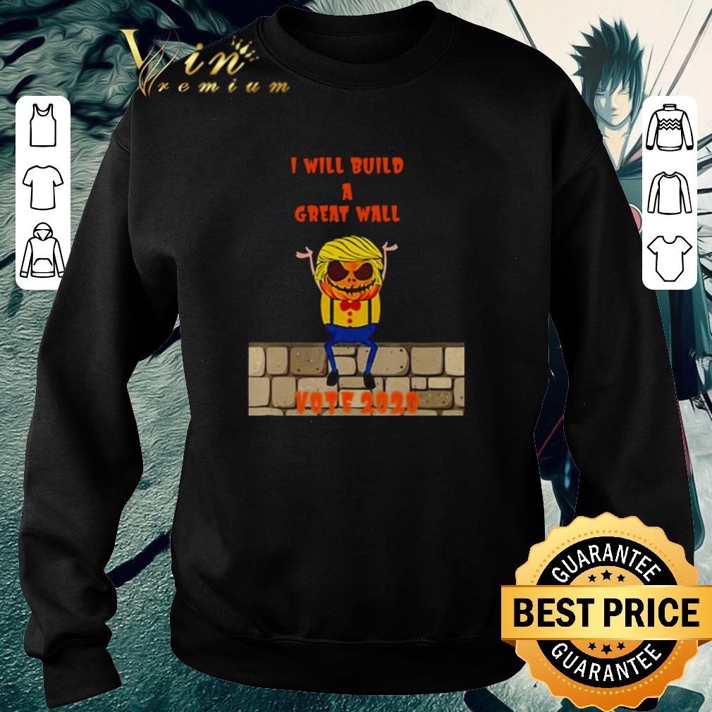 Funny Trumpkin Wall Halloween Vote 2020 shirt 1 Funny Trumpkin Wall Halloween Vote 2020 shirt