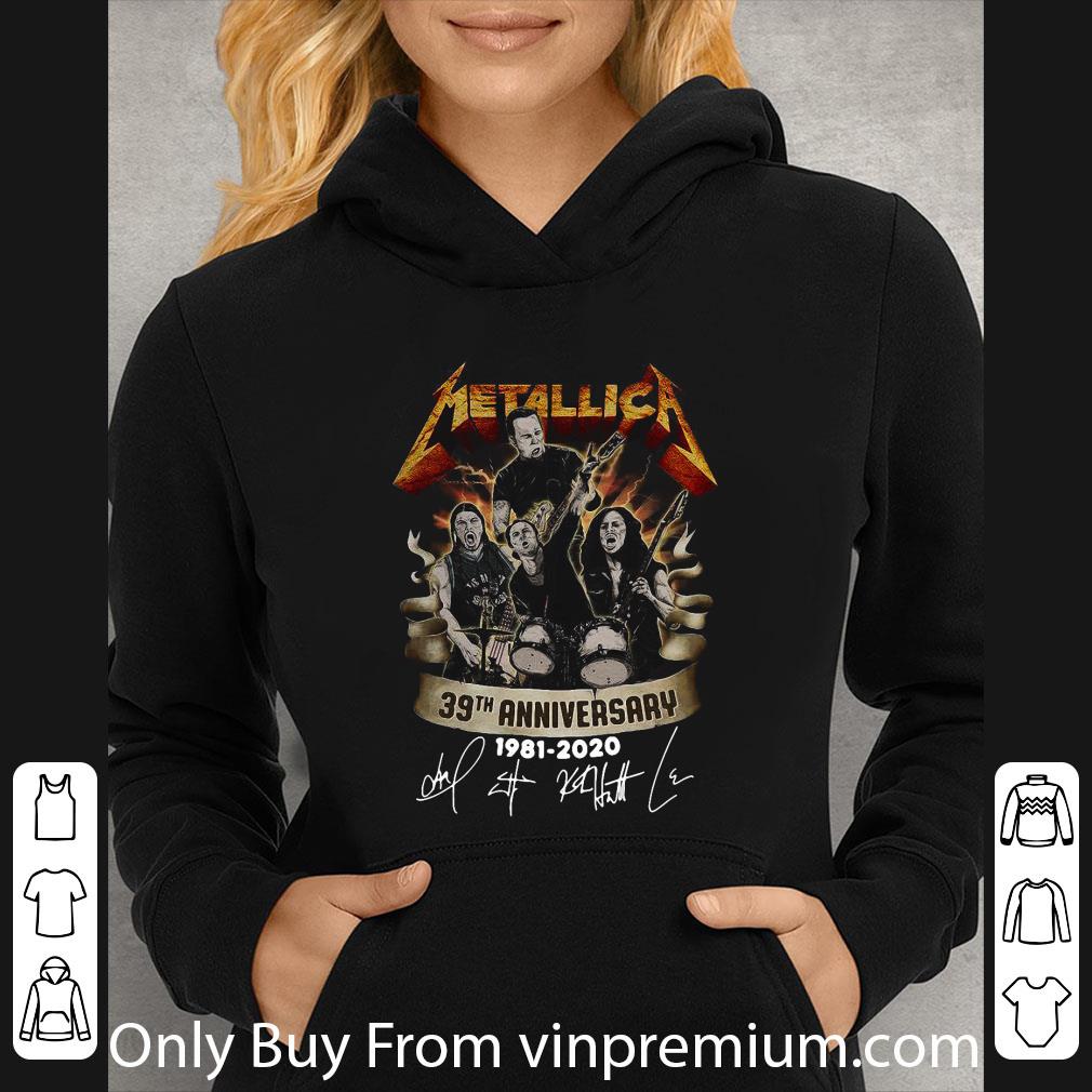 Hot Metallica 39th Anniversary Signatures shirt