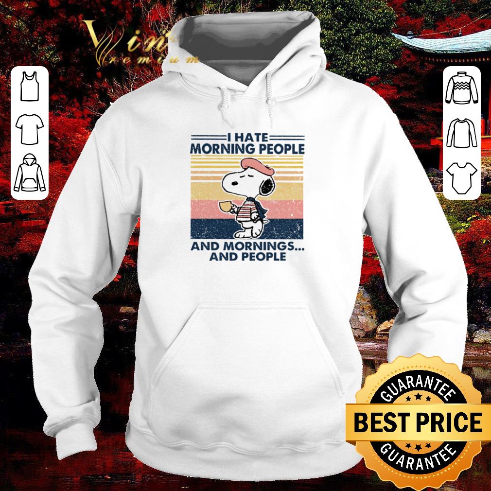 Awesome Snoopy I hate morning people and mornings and people vintage shirt 1 Awesome Snoopy I hate morning people and mornings and people vintage shirt
