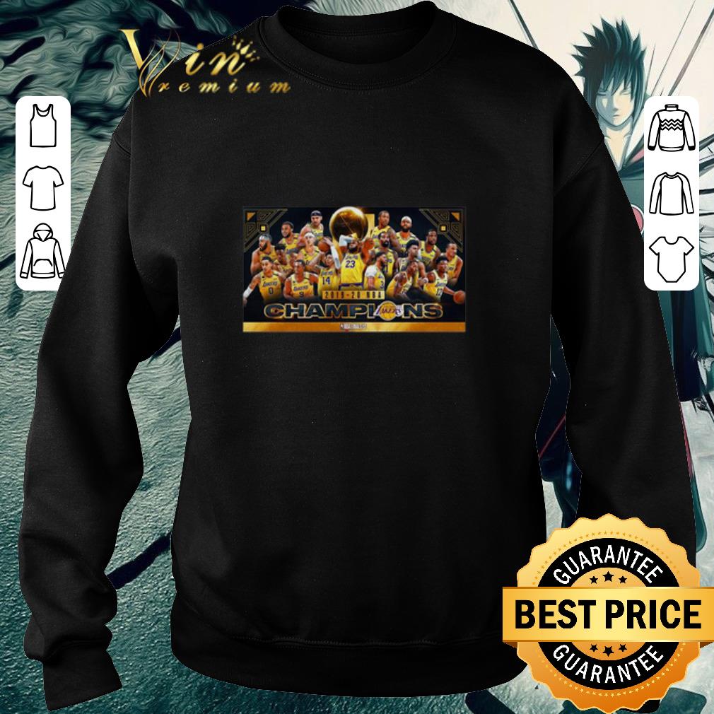 Premium Los Angeles Lakers 2019 20 Nba Champions shirt
