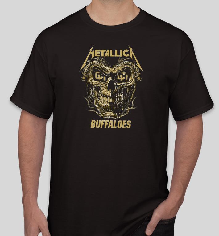 Nice Skull Metallica Colorado Buffaloes Shirt