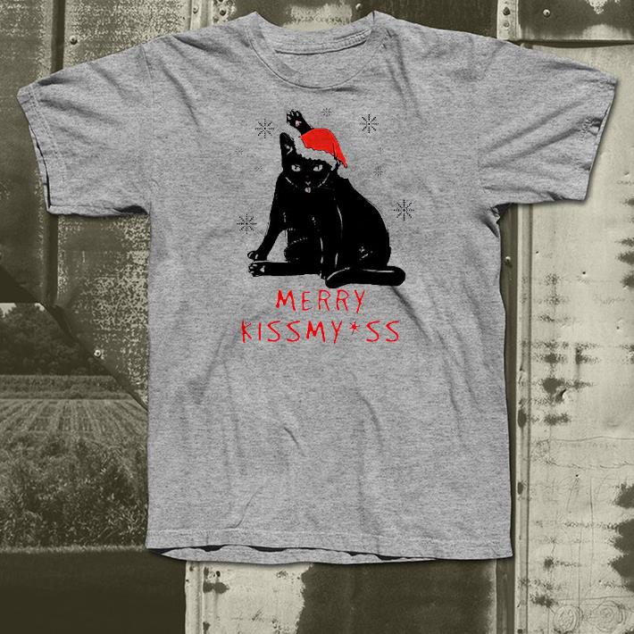 Nice Black Cat Merry Kiss My Ass Christmas Shirt 1 Nice Black Cat Merry Kiss My Ass Christmas Shirt