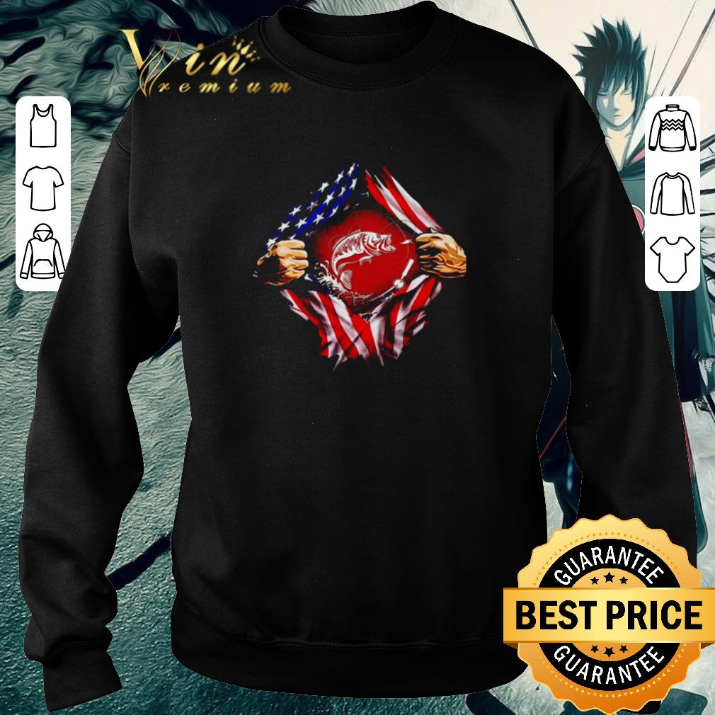 Nice Fishing American flag blood inside me shirt 1 Nice Fishing American flag blood inside me shirt