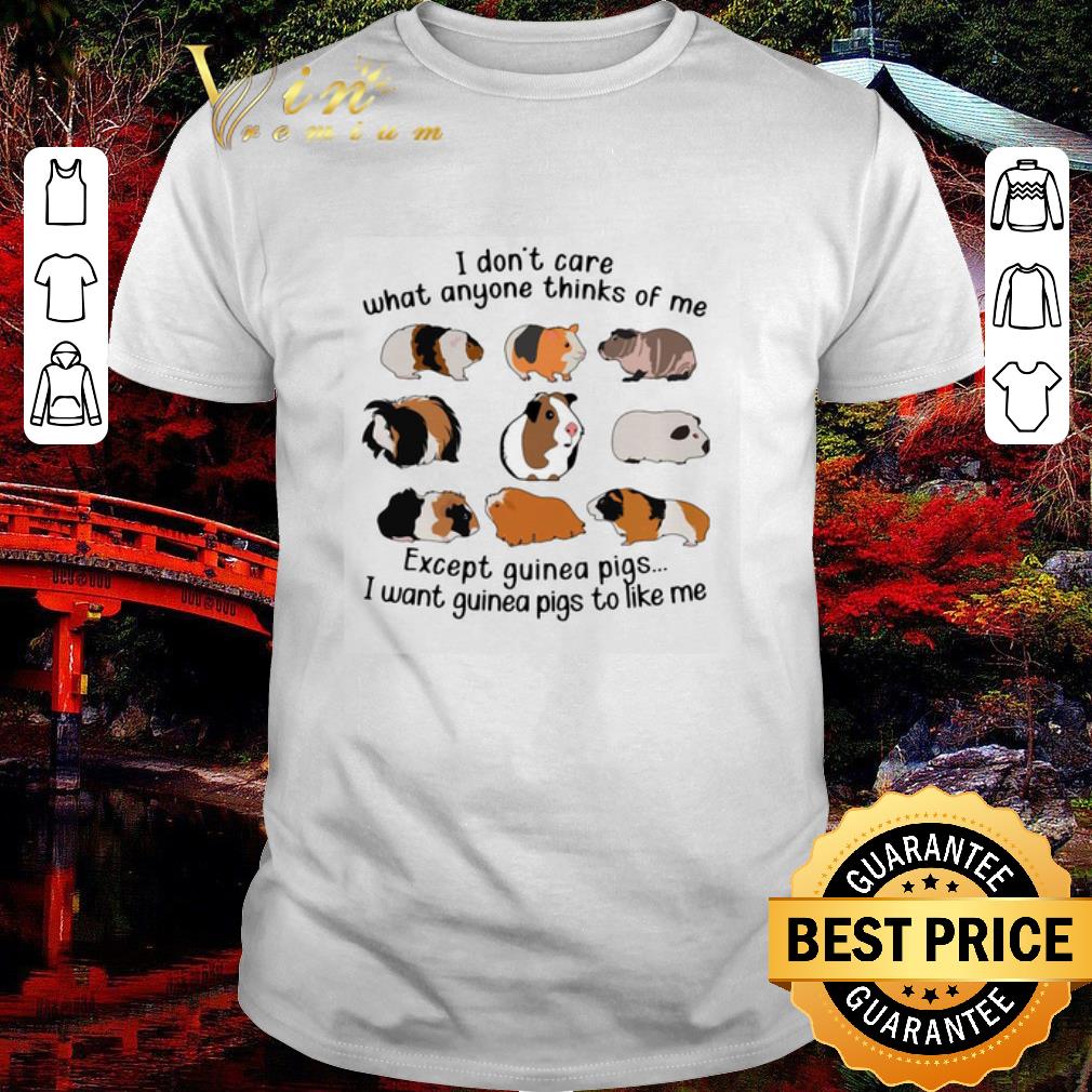 Official I Don’t Care What Anyone Thinks Of Me Except Guinea Pigs I Want Guinea Pigs To Like Me shirt