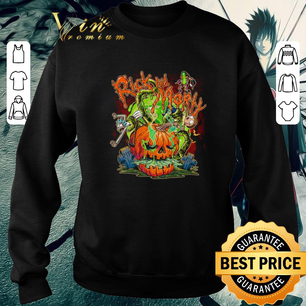 Official Rick and Morty Halloween pumpkin shirt 1 Official Rick and Morty Halloween pumpkin shirt