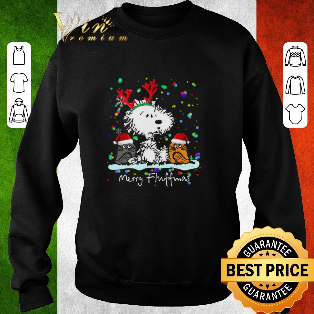 Reindeer Snoopy Cat Merry Fluffmas Christmas shirt