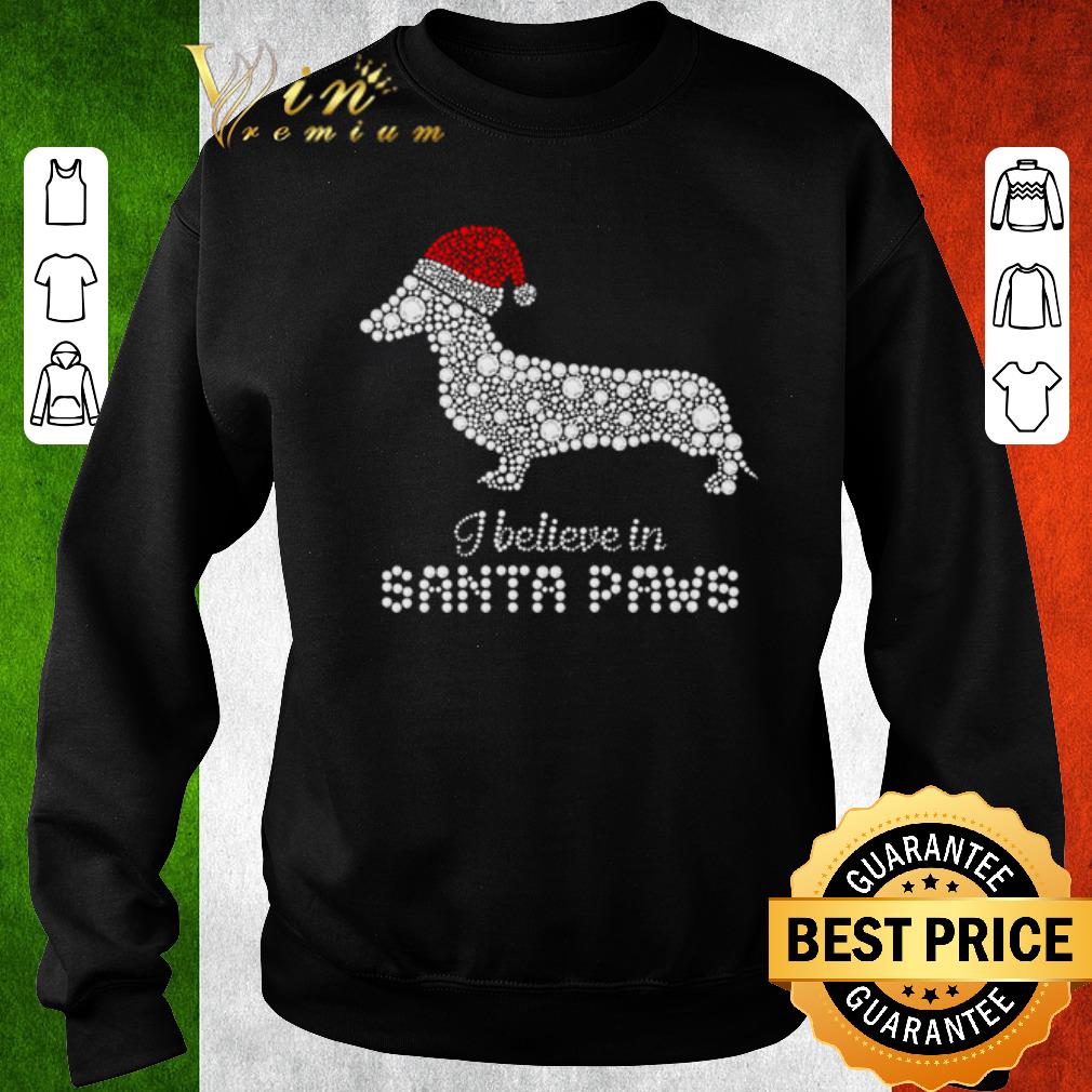 Top Dachshund Christmas I believe in santa paws shirt