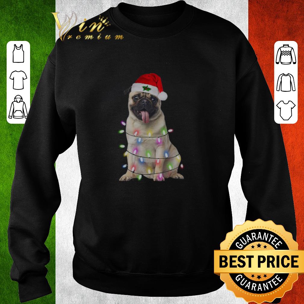 Official Santa Pug Dog Merry Christmas Sweater shirt 1 Official Santa Pug Dog Merry Christmas Sweater shirt