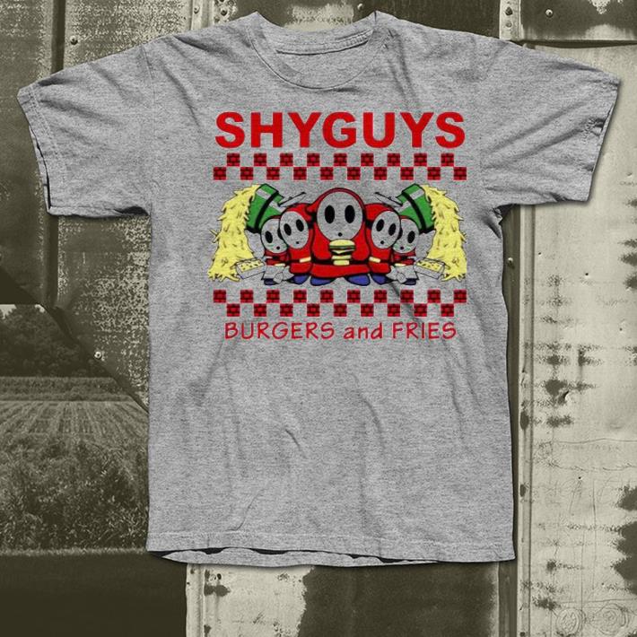 Nice Shy Guys Burgers and Fries Shirt