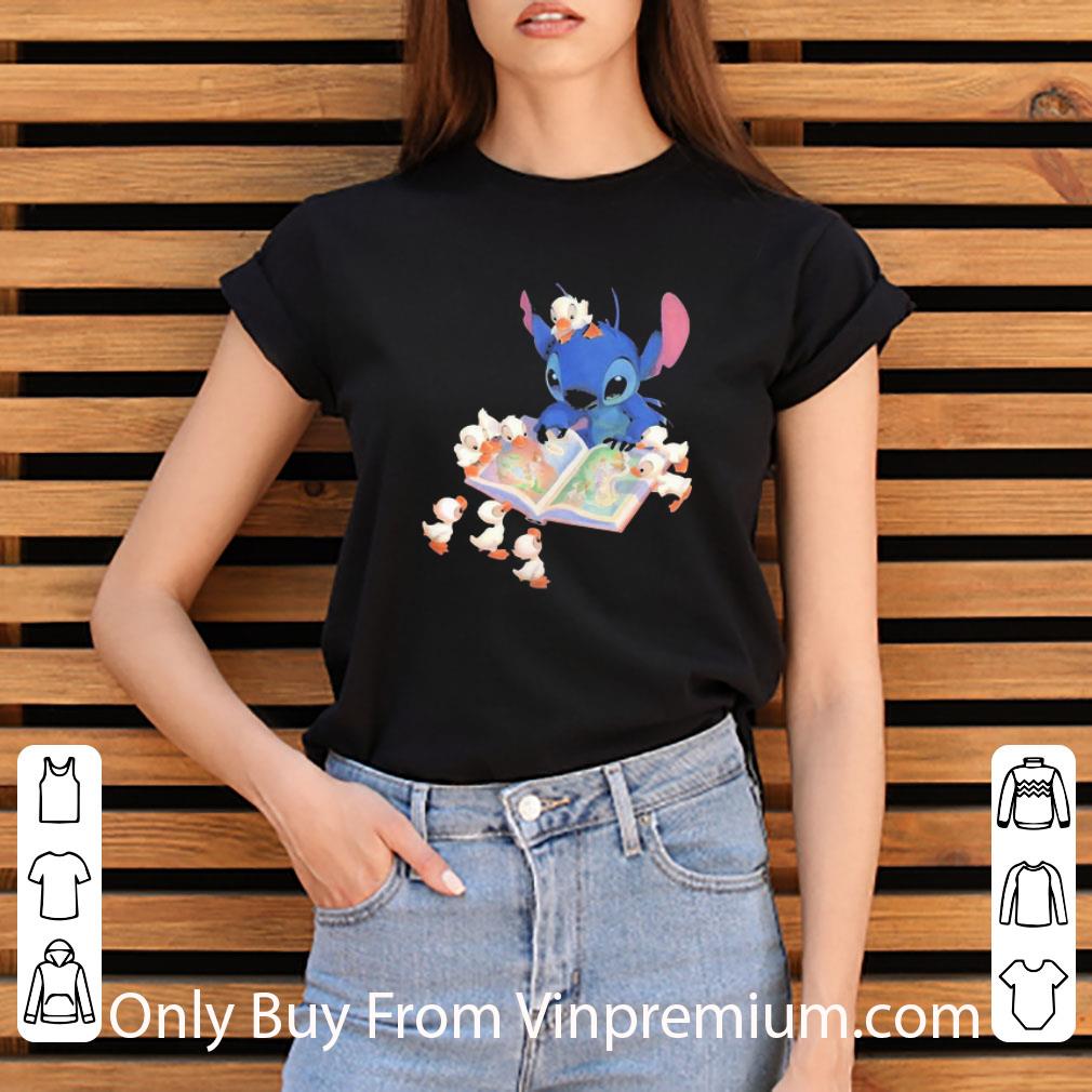 Top Disney Stitch And Ducks Reading Book shirt