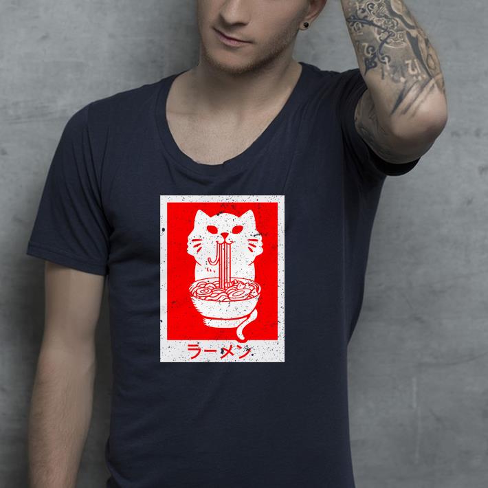 Nice Anime Cat Ramen Kawaii Neko Noodles Shirt