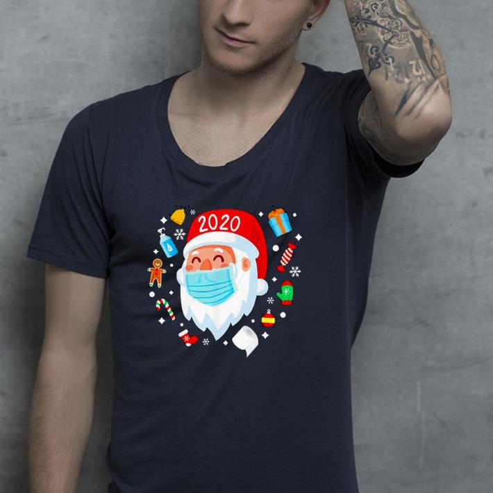 Nice Santa Face Mask Funny Christmas Pajama For Shirt