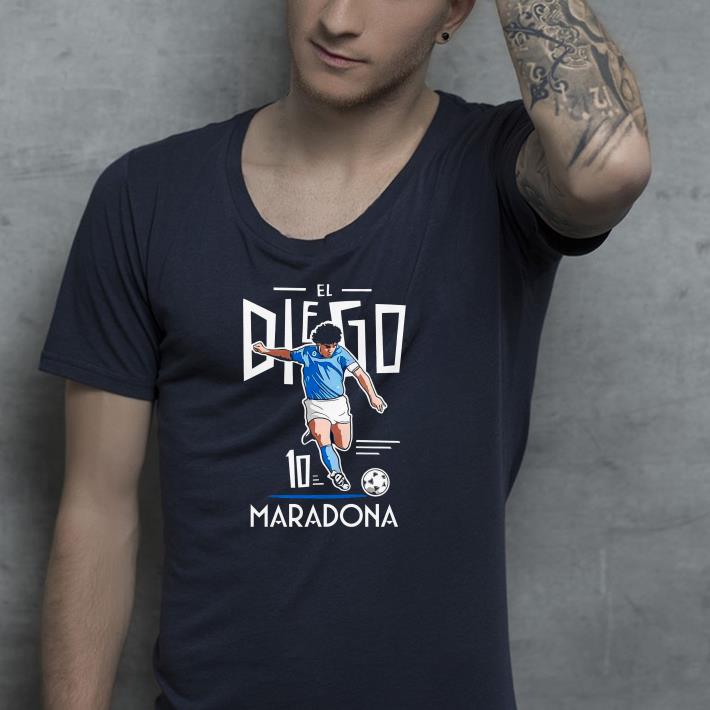 Nice Rip Diego Maradona 10 Argentina Soccer Legend Shirt