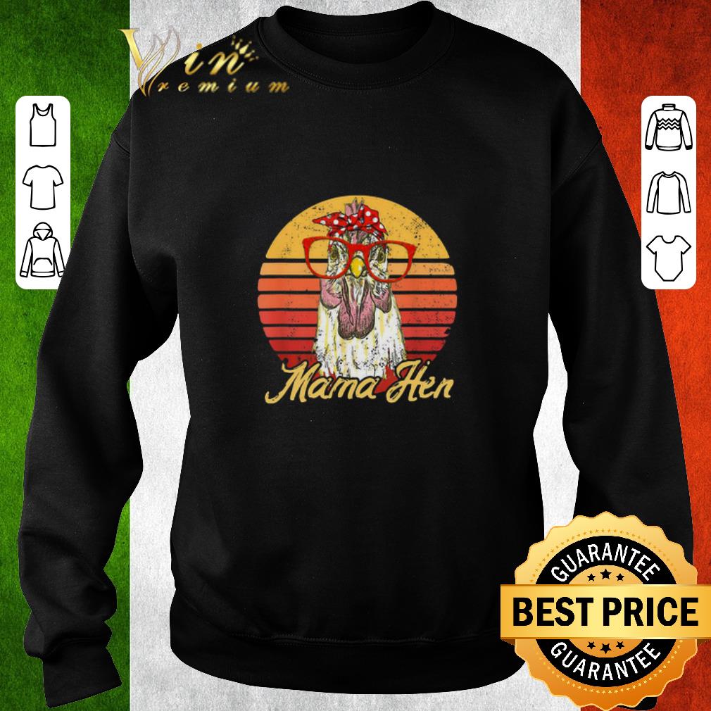Awesome Mama Hen Chicken Farm Animals Vintage Retro shirt