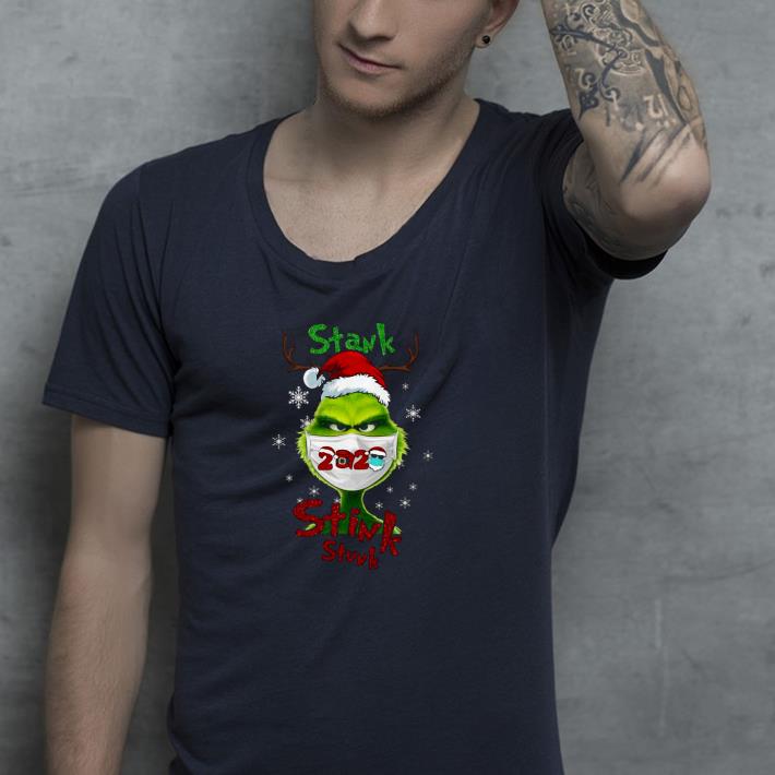 Nice Grinch Face Mask Stank Stink Stunk Christmas Shirt