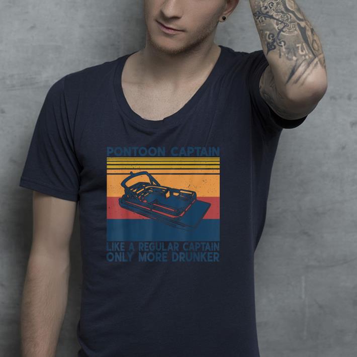 Nice Pontoon captain like a regular captain boat Vintage Shirt