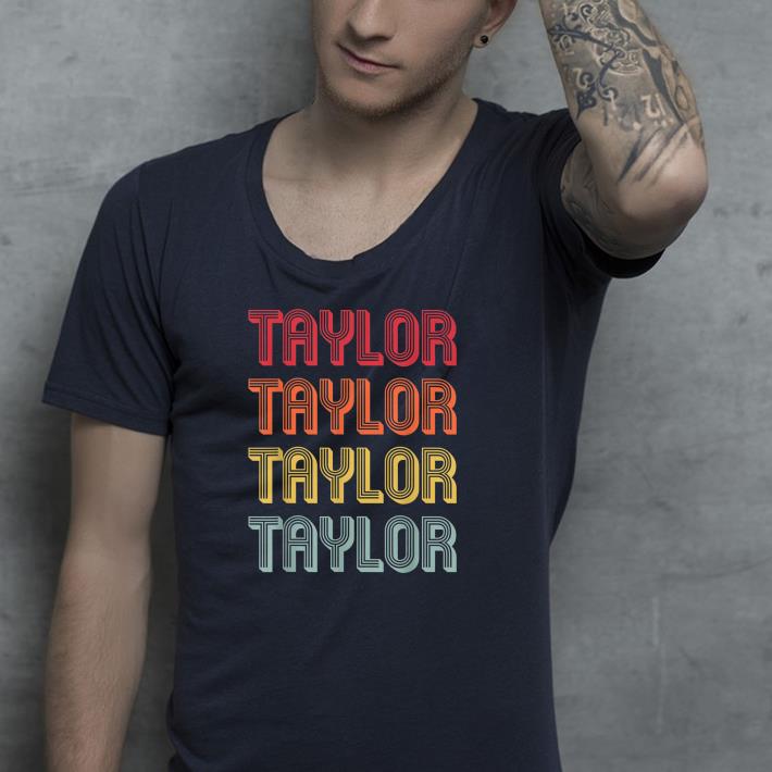Premium TAYLOR Name Personalized Retro Vintage 80s 90s Birthday Shirt