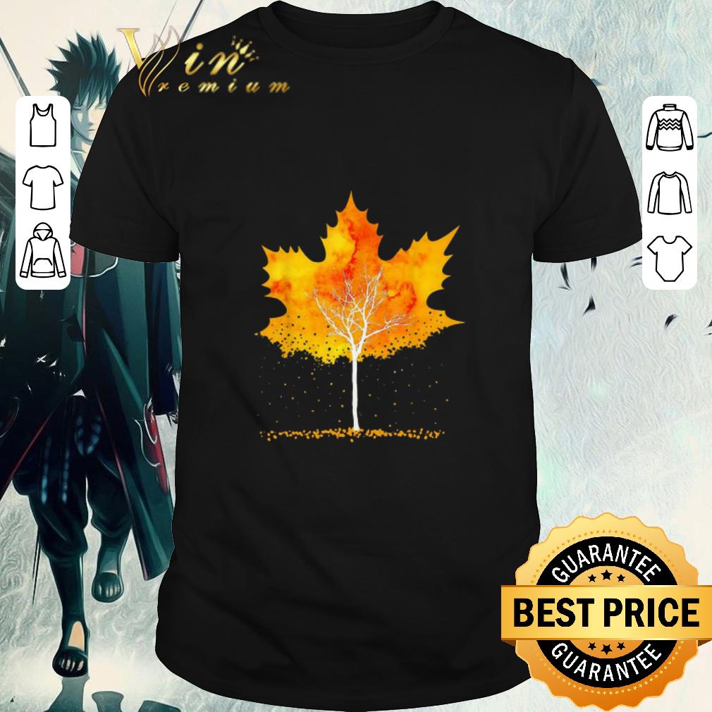 Funny Maple Leaf Autumn Tree Orange Fall Leaves Season shirt