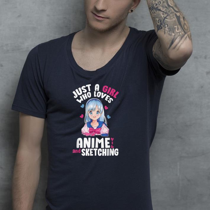 Nice Just A Girl Who Loves Anime Shirt 1 Nice Just A Girl Who Loves Anime Shirt