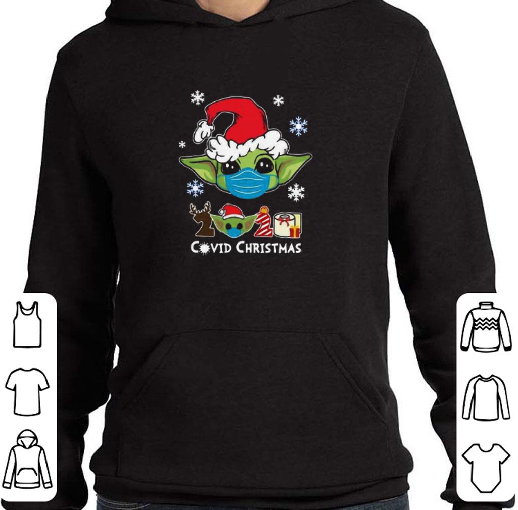Funny Santa Baby Yoda Face Mask 2020 Toilet Paper Covid 19 Christmas Sweater shirt