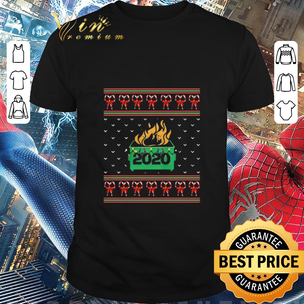 Nice 2020 Dumpster Fire Light Ugly Christmas Sweater shirt