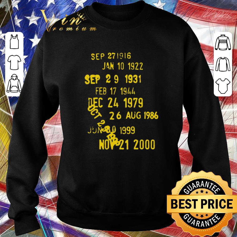 Awesome Sep 271916 Jan 10 1922 Sep 29 1931 Feb 17 1944 Dec 24 1979 shirt 1 Awesome Sep 271916 Jan 10 1922 Sep 29 1931 Feb 17 1944 Dec 24 1979 shirt