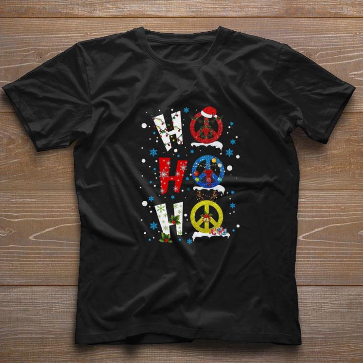 Pretty Ho Ho Ho Peace Symbols Merry Christmas Sweater shirt