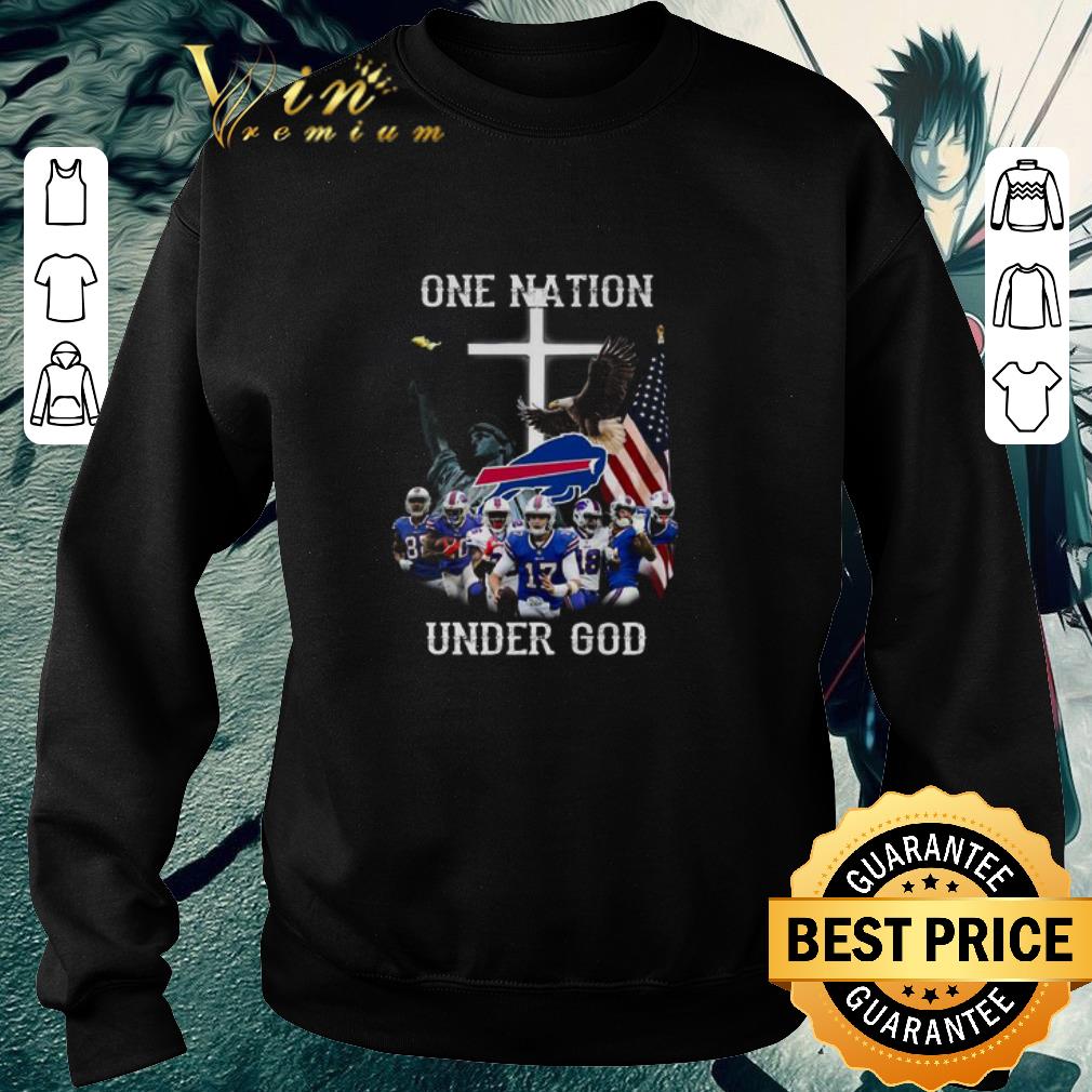 Pretty Buffalo Bills One Nation Under God American Flag shirt